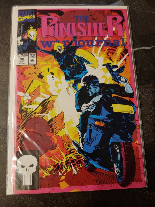 Punisher War Journal #30 (1991) Marvel Comics VS. GHOST RIDER