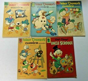 Carl Barks Donald Duck lot 10 different books VG condition (silver age era)