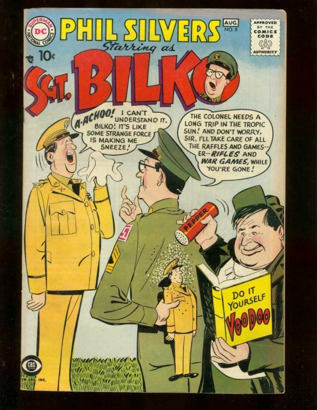 SGT BILKO #8 PHIL SILVERS CBS-TV SERIES   ARMY CON MAN FN/VF 