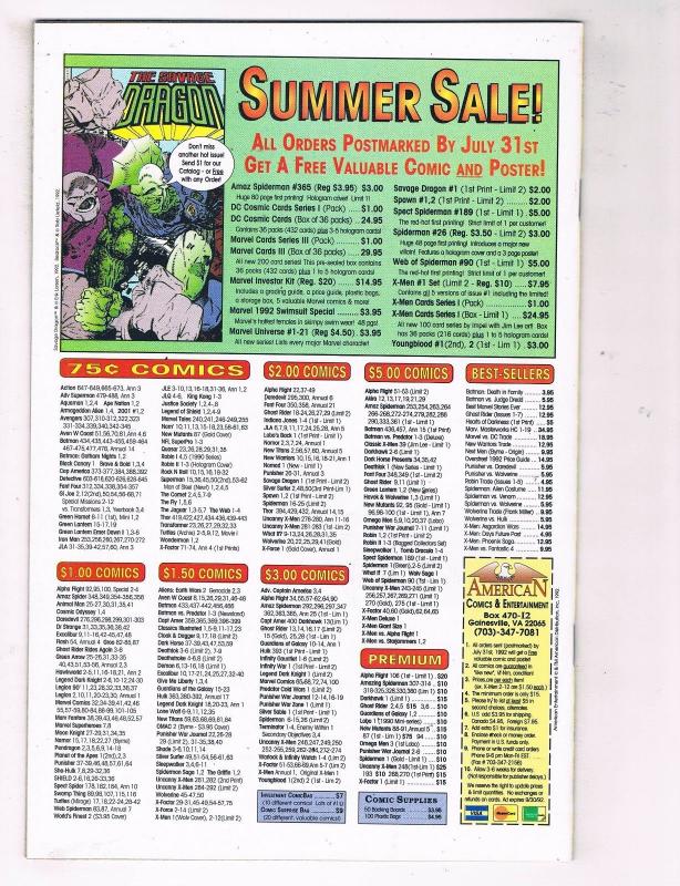 The Savage Dragon #1 VF Image Comics Comic Book Erik Larsen Jul 1992 DE41 AD18