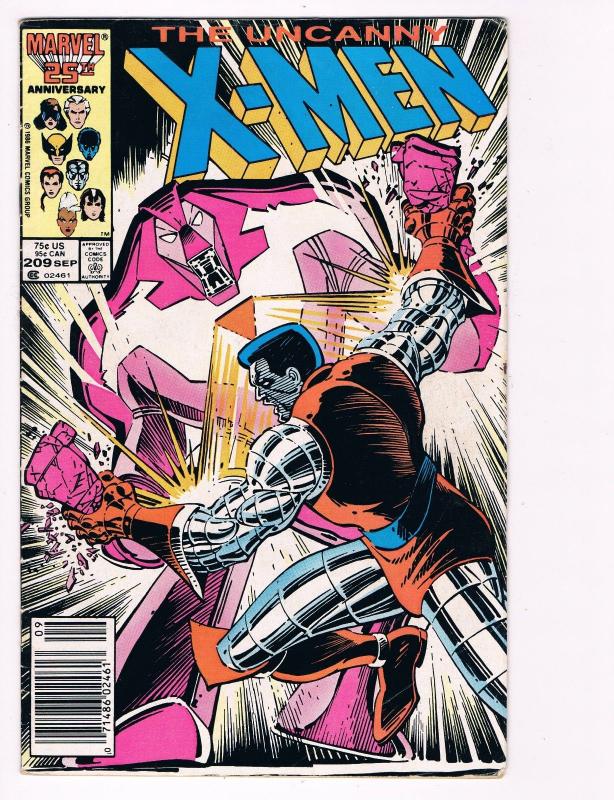 Uncanny X-Men # 209 Marvel Comic Books Hi-Res Scans Modern Age Awesome Issue! S2