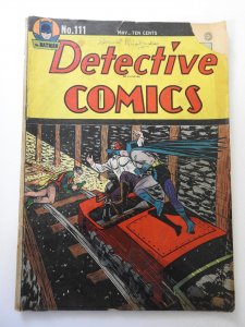 Detective Comics #111 (1946) GD- Condition see description