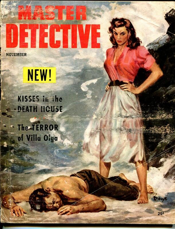 Master Detective 11/1953-MacFadden-Good Girl Art -Barye Phillips-Champion-FR