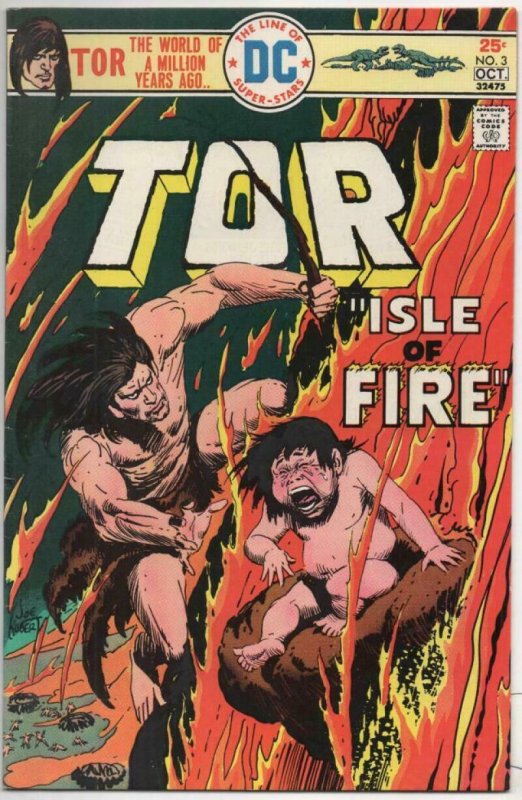TOR #3, VF/NM, Joe Kubert, Caveman, Dinosaurs, 1975, more DC BRONZE age in store