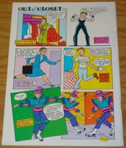 Gay Comix #11 FN roberta gregory - pee wee herman parody - lesbian sex tips 1987