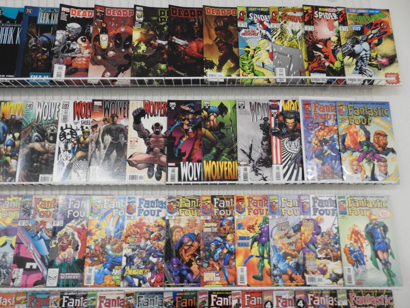 Huge Lot 190+ Comics W/ Deadpool, Wolverine,  Fantastic Four+ Avg VF Condition!!