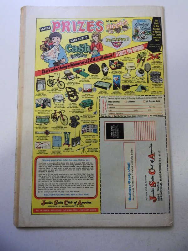 Jungle Action #11 (1974) GD/VG Condition 3/4 spine split