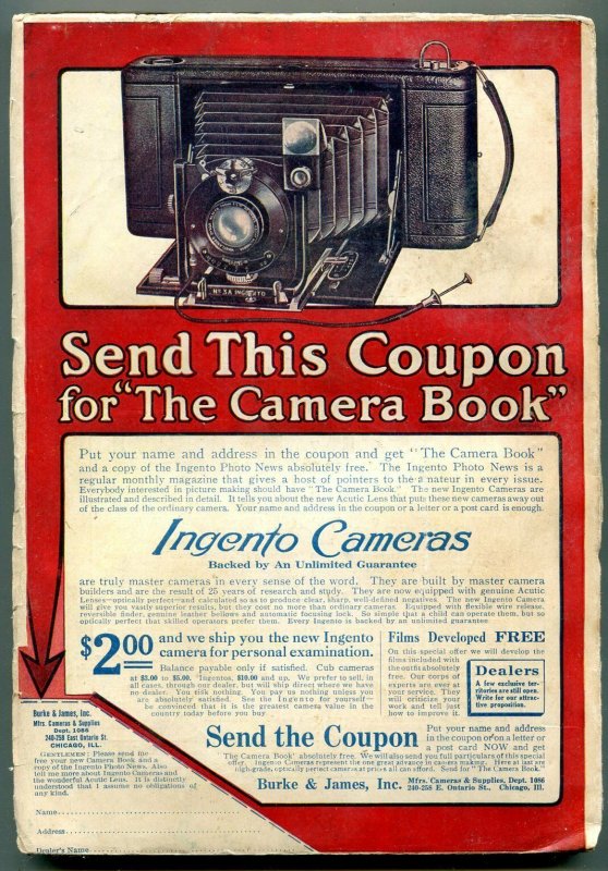 All-Story Cavalier Weekly 9/5/1914-Hamilton King Girl- Mollie of the Movies FN-