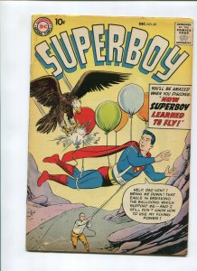 SUPERBOY #69 (4.0) *THE FISHERMAN COLLECTION* HOW SUPERBOY LEARNED TO FLY 1958