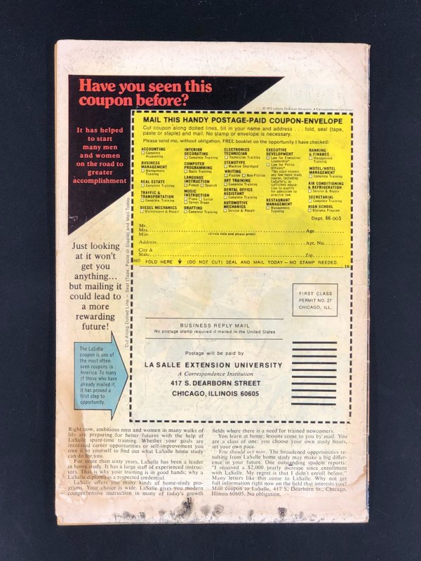 Adventure into Fear #29 (1975) FR/GD Morbius... the Living Vampire