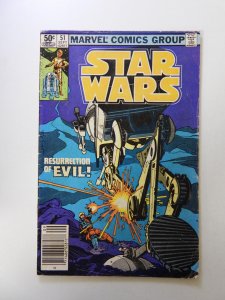 Star Wars #51 Newsstand Edition (1981) VG condition