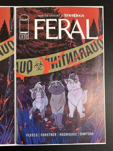 FERAL #2 CVR A + C 1:10 FLEECS FORSTNER VAR NM SET IMAGE 2024 IN-HAND PROSHIPPER