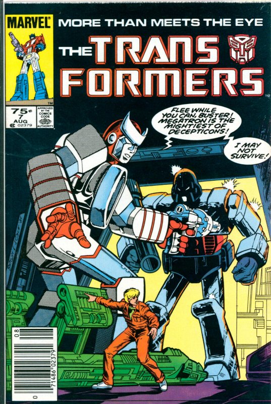 Transformers #7 Marvel Comics 1985 VF- Newsstand Variant