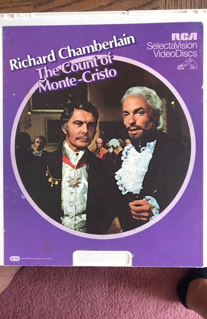 The count of monte-Cristo RCA selectavision Videodisc Laserdisk