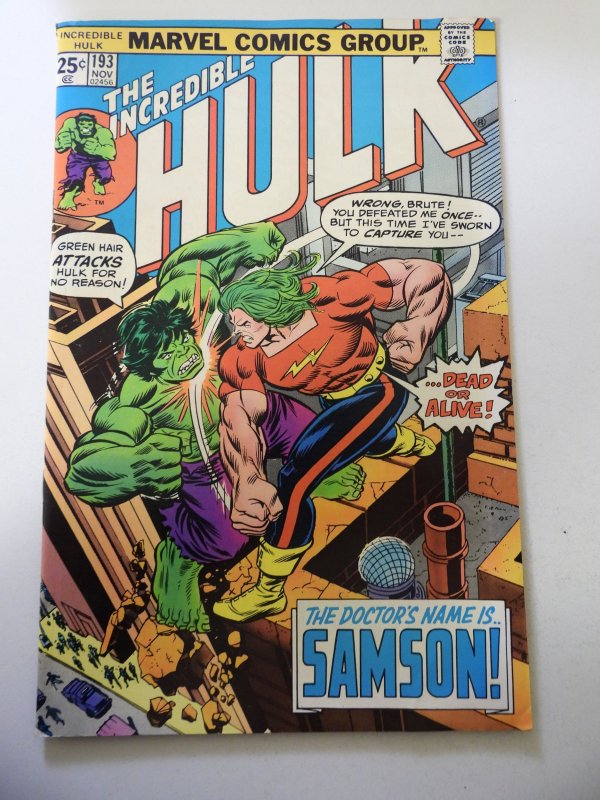 The Incredible Hulk #193 (1975) FN+ Condition