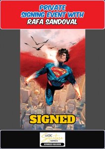 ABSOLUTE SUPERMAN #15 MAIN RAW RAFA SANDOVAL PRIVATE SIGNING PRESALE W/COA NM