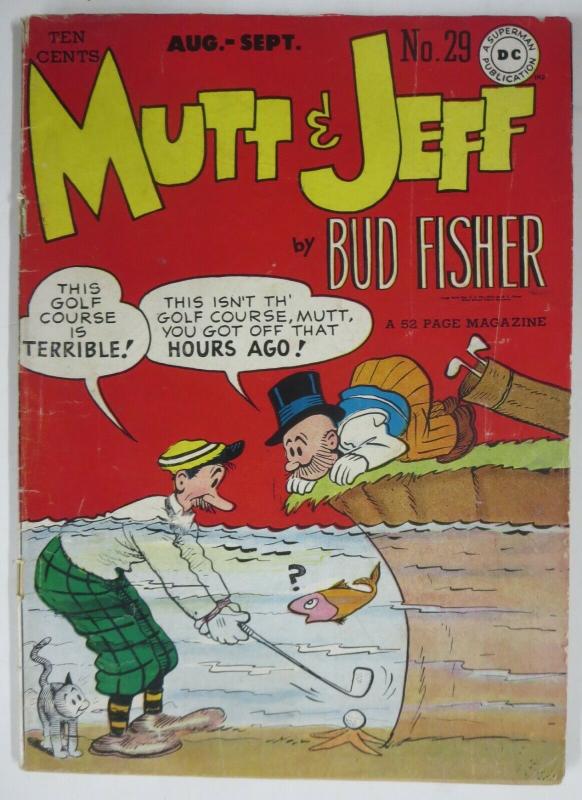 MUTT & JEFF  #29 (DC Comics, 6/1949) POOR (PR) Bud Fisher! Detached Cover