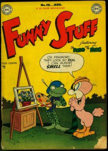 FUNNY STUFF #48 1949-DC COMICS-FROG AND DODO SUPERMAN G/VG