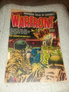 Warfront #23 harvey comics 1954 golden age lee elias war cover art The Holdout