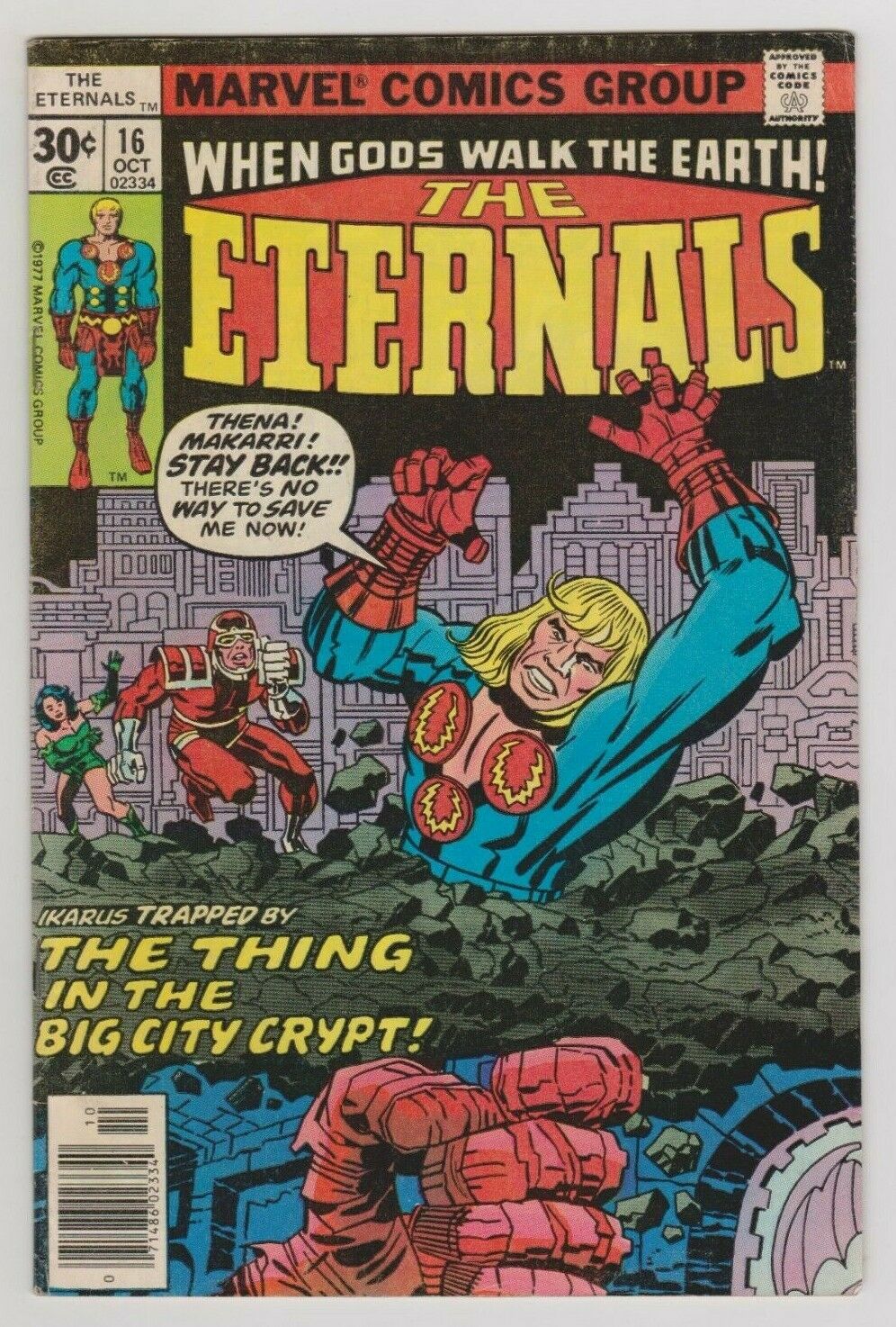 The Eternals 16 Fine Jack Kirby Story Art 1977 Marvel Comics Comic Books Bronze Age Marvel Eternals Superhero Hipcomic