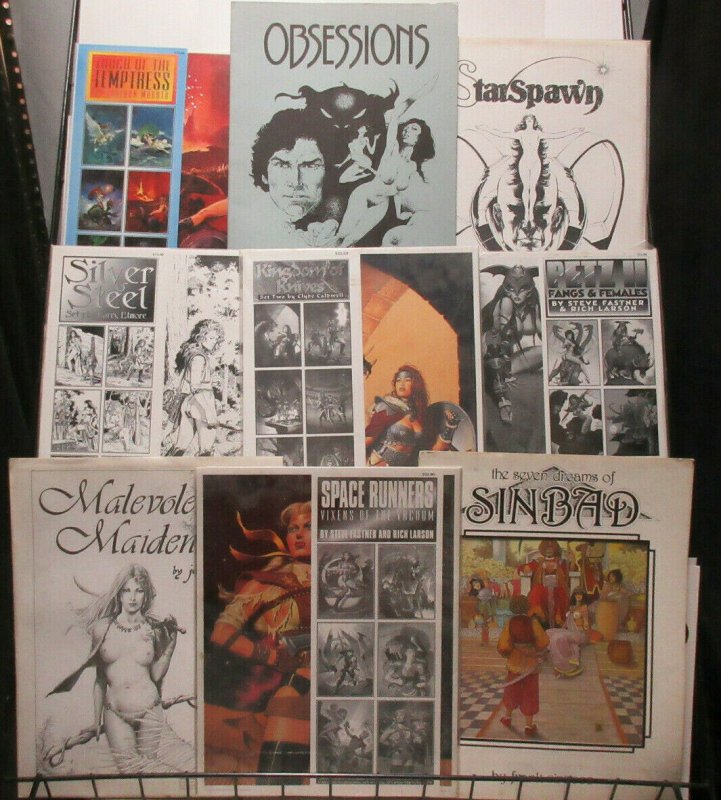 Fantasy Art Portfolios Lot of 20Diff Copper Age Pinup Girls Galore!