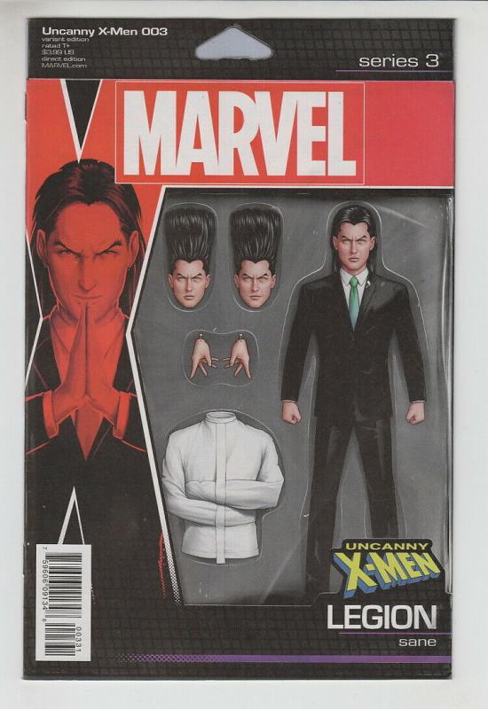 UNCANNY X-MEN (2018 MARVEL) #3 VARIANT CHRISTOPHER ACTION FIGURE NM