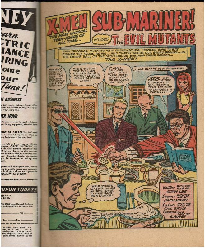 X-Men #6, Namor & Brotherhood of Evil Mutants App.