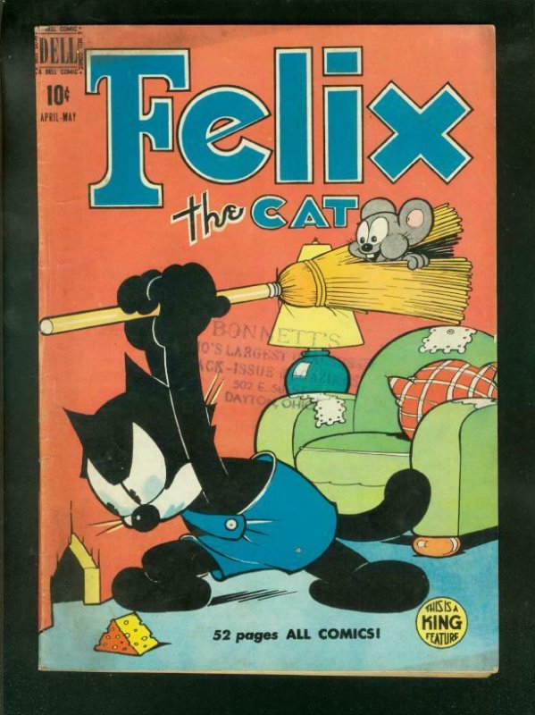 FELIX THE CAT #14 1950-DELL COMICS-BROOM COVER- VG