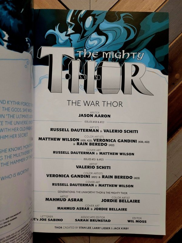 The Mighty Thor TPB Vol. 4 The War Thor (Marvel 2018) By Jason Aaron