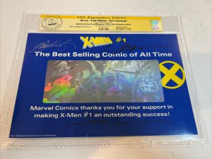 X-Men Holo (1991) # 1 (CGC SS) Signed Jim Lee Scott Williams & Chris Claremont