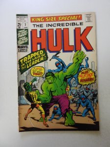 The Incredible Hulk Annual #3 (1971) FN/VF condition