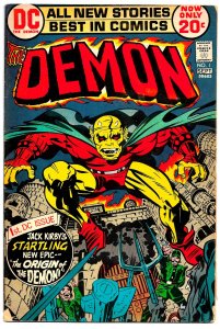 THE DEMON #1 (Aug 1972) 6.0 FN JACK KIRBY at DC! •  ETRIGAN's Origin Story!