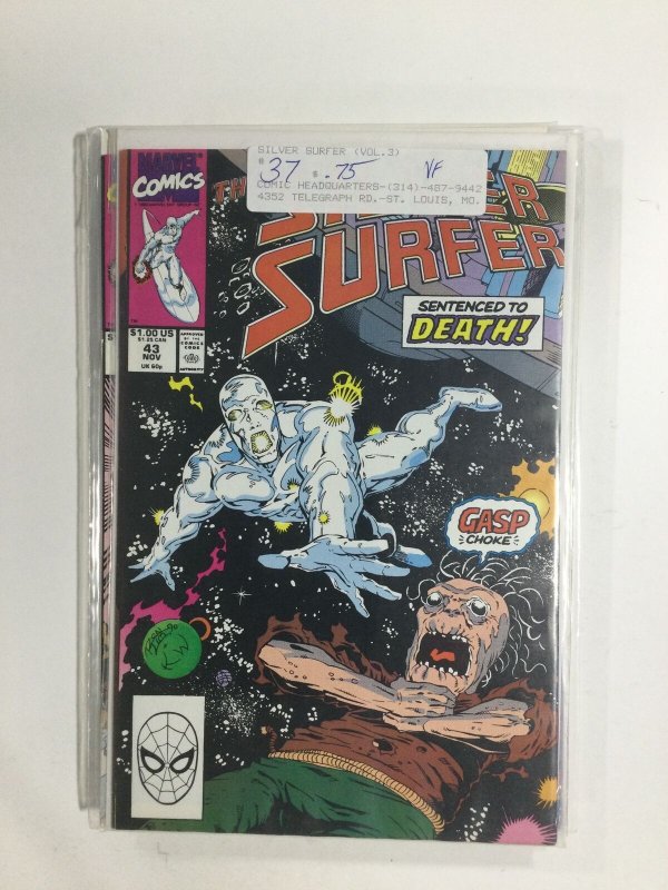 Silver Surfer #43 (1990) VF3B127 VERY FINE VF 8.0