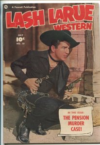 LASH LARUE #18 1951-FAWCETT-PHOTO COVER-B-WESTERN HERO-fn/vf 