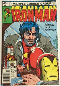 INVINCIBLE IRON MAN#128 FN/VF 1979 DEMON IN A BOTTLE MARVEL BRONZE AGE COMICS