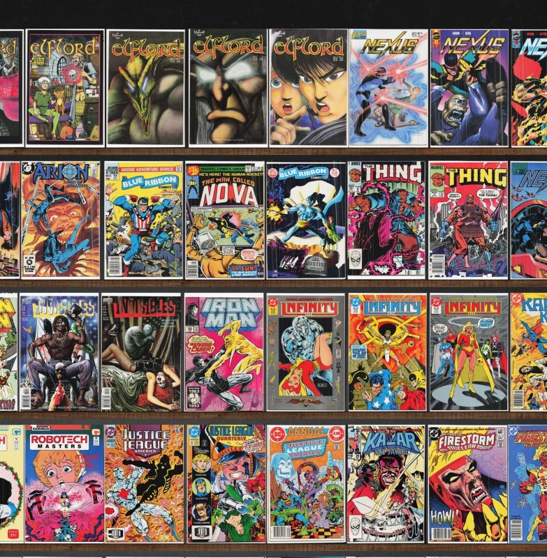 Huge Lot 140+ Comics with Badger, Legion Of Super Heroes, Nexus & More!