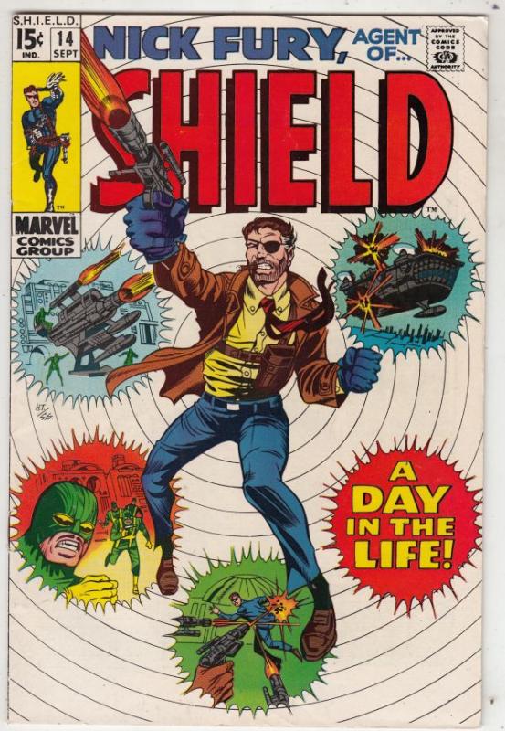 Nick Fury Agent of S.H.I.E.L.D. #14 (Sep-69) VF+ Mid-High-Grade Nick Fury, S....