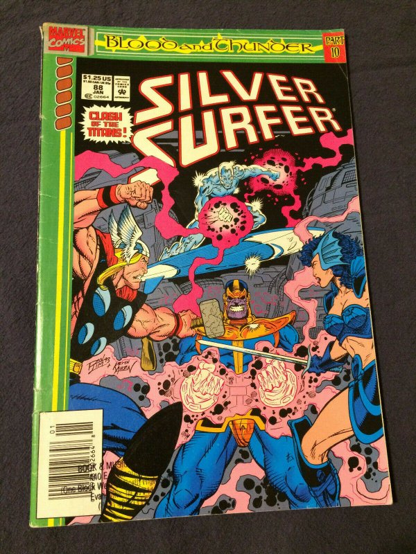 Silver Surfer #88 Clash of the Titans Thanos Marvel FN (1994)