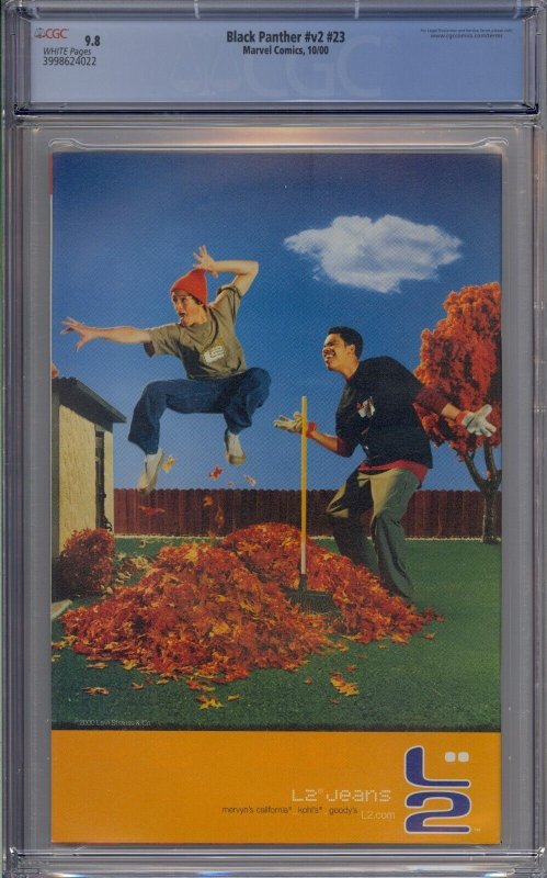 BLACK PANTHER V2 #23 CGC 9.8 DEADPOOL CAT TRAP  