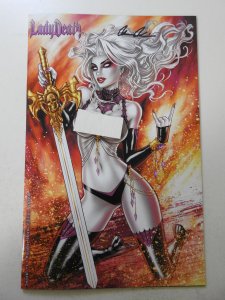 Lady Death: Sworn! #1 Naughty Horns Edition NM Condition! Signed W/ COA!