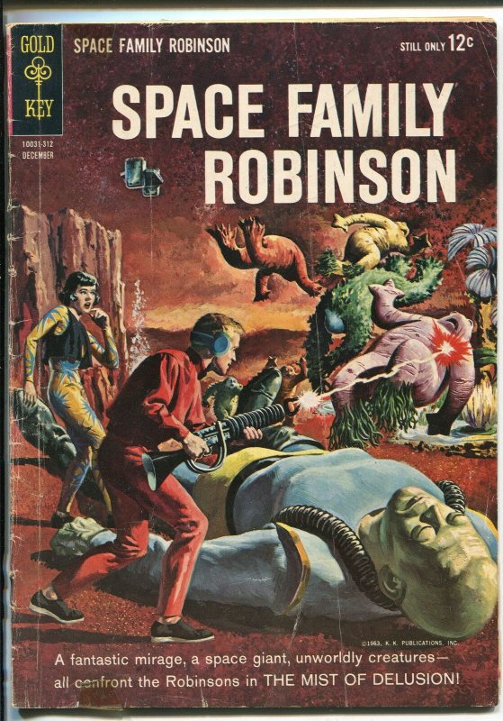 SPACE FAMILY ROBINSON #5 1963-GOLD KEY-LOST IN SPACE-MONSTERS ATTACK-good/vg