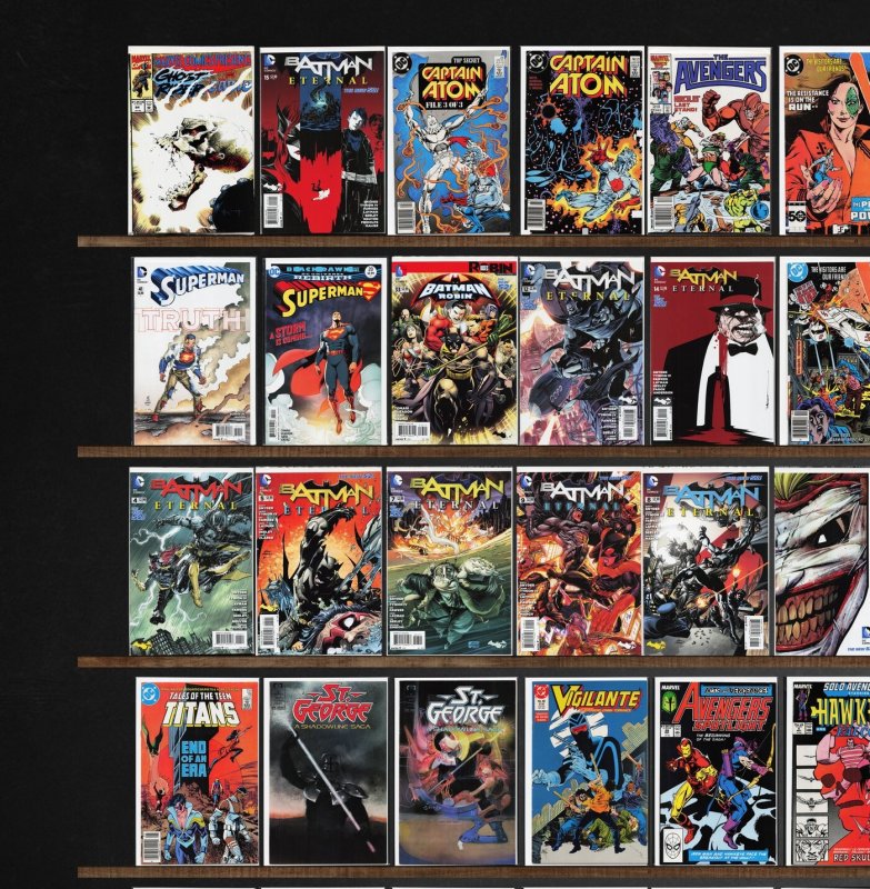 Huge Lot 140+ Comics with Batman Eternal, Batman And Robin, V & More!