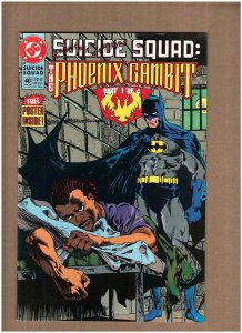 Suicide Squad #40 DC Comics 1990 Phoenix Gambit BATMAN W/Poster VF/NM 9.0