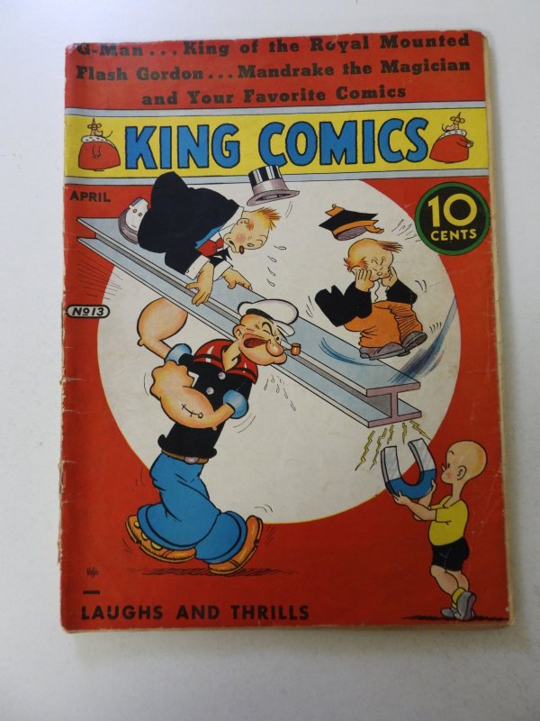 King Comics #13 (1937) GD condition see description