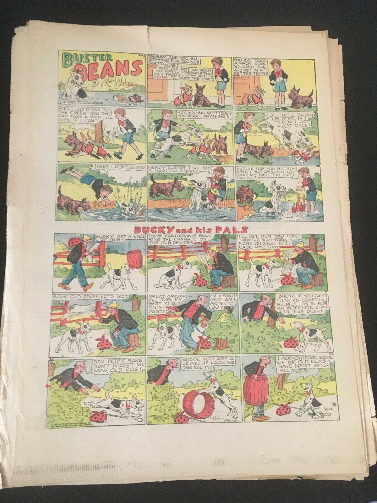 CAPTAIN & THE KIDS, HAWKSHAW THE DETECTIVE 25 Tab Sections from the