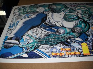 1992 Savage Dragon Poster  vf/nm
