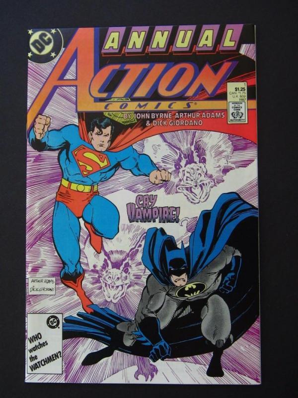 ACTION COMICS #1, NM-, Annual, Batman, Arthur Adams, Superman, Vampire, DC, 1987