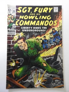 Sgt. Fury #66 (1969) VG Condition moisture stain