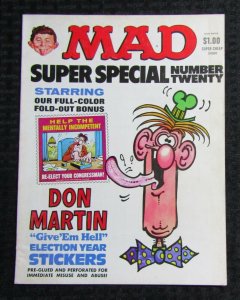 1976 MAD SUPER SPECIAL Magazine #20 VG/FN 5.0 w/ Don Martin Stickers