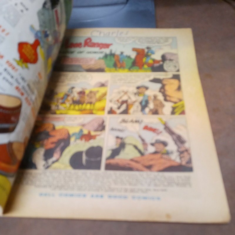 The LONE RANGER #88 golden age western cowboy GA DELL comics precode hero 1955